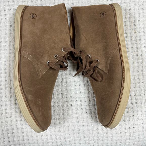 Peter Millar Mens Size 12 Lace Up Chukka Boots Tan Suede MS18F07 - Picture 5 of 9